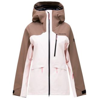 Peak Performance Vertec 3L Jacket Skijacke f&uuml;r Damen | wei&szlig;/braun