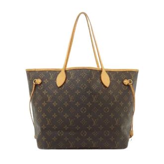 Louis Vuitton Pre-owned Tote Bags, female, Brown, Size: ONE SIZE Pre-owned Monogram Neverfull MM Tote Bag