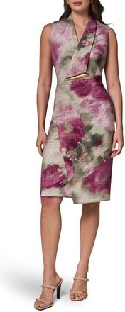 DKNY Sleeveless Sheath Dress in Prune Mult at Nordstrom, Size 10