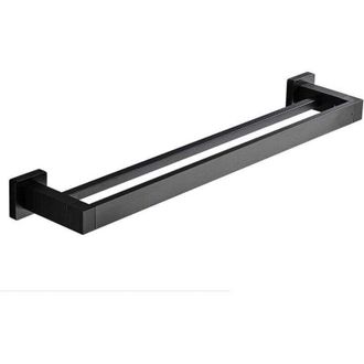 OEM Toallero Doble Para Ba&ntilde;o, Barra Para Toallas De Pared Negra, Soporte Para Toallas De Ba&ntilde;o De Acero Inoxidable, Toallero De Cocina, Soporte Para Toalla