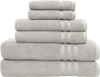 Linum Home Textiles Denzi 6-Piece Towel Set - Grey at Nordstrom Rack