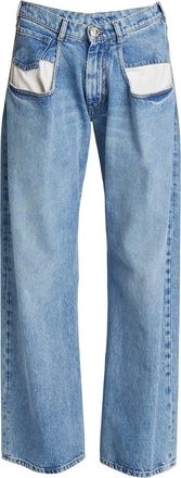 Maison Margiela 5-Pocket Wide-Leg Denim Pants