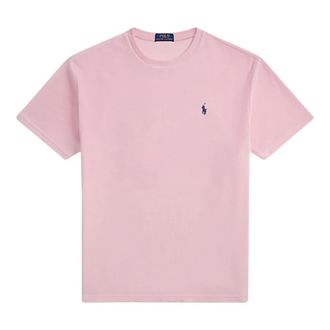Polo Ralph Lauren T-Shirts, male, Pink, Size: XL Knit T-Shirt