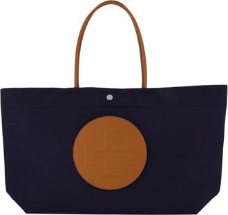 Tory Burch Ella Twist Reversible Tote - Bags - Mujer - Azul - ONE SIZE