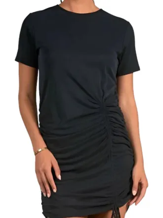 Elan Vacation Ready Cinched Dress In Black