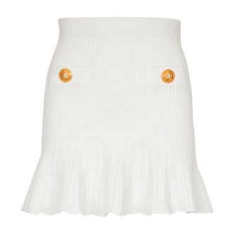 Balmain Mujer, Faldas, Blanco, Talla: S