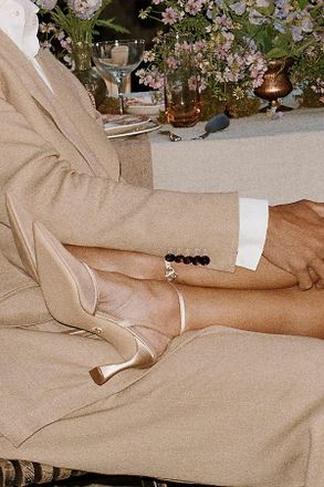 Anthropologie Badgley Mischka Yordan Ankle-Strap Pumps