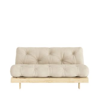 Karup Design Sof&aacute; cama de 160x200cm en madera natural y tela - beige