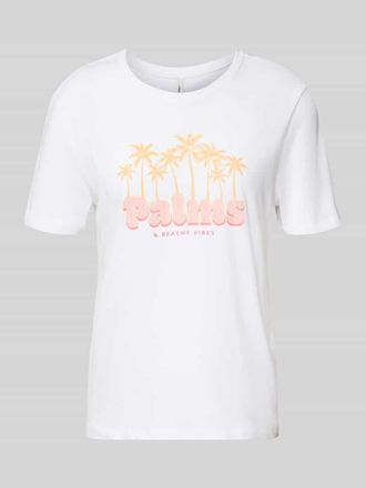 Only Regular Fit T-Shirt aus reiner Baumwolle Modell HENNY LIFE in Weiss, Gr&ouml;&szlig;e XS