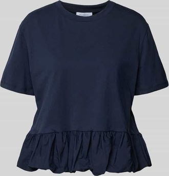 Rich & Royal T-Shirt mit Rundhalsausschnitt in Marine, Gr&ouml;&szlig;e XS