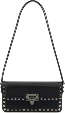 Valentino Garavani Rockstud Schoudertas - Dames - Schoudertassen - Zwart - ONE Size - Leer - Tassen