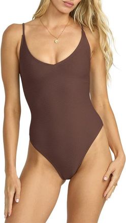 Billabong Tanlines Strappy One-Piece Swimsuit in Kona at Nordstrom, Size X-Small