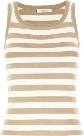 Max Mara Tops, Dames, Beige, L, Stijlvolle Gebreide Collectie