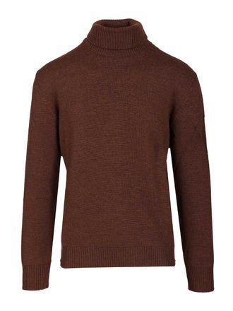 Ballantyne Merino Wool Turtleneck Knitwear Marrone-Uomo