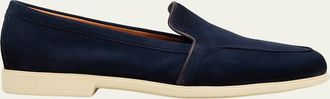 Santoni Suede Loafers