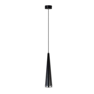 Trade Shop Trade Shop Traesio - Trade Shop - Lampadario Da Soffitto A Sospensione Plafoniera Conica Lampada Sospesa Gu10 B07 - Negro