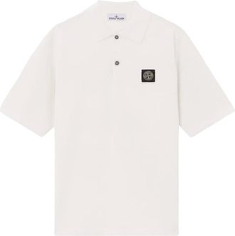 Stone Island Polo Shirts, male, Beige, S, S00B5 Knitted Polo