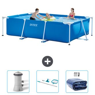 Intex Piscina Con Estructura Rectangular - 300x200x75 Cm - 6-piezas Scb81