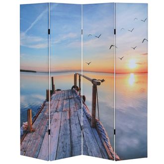 Hhg Hhg - Pantalla Fotogr&aacute;fica T234, Mampara Certificada Mvg 180x160cm, Puesta De Sol