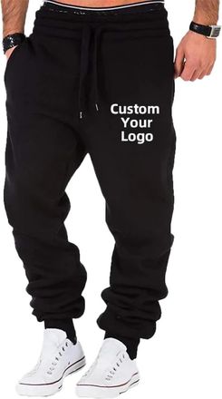 Generic Personalized Trousers Custom Your Logo Pants Men Fashion Sports Trousers Oversize Jogging Pants Casual Sweatpants Color3,XXL