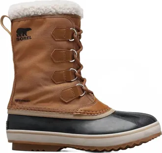 Sorel Mens 1964 Pac Nylon Winter Boots In Camel Brn-Black