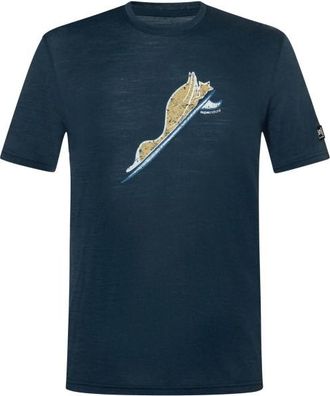 super.natural Duck Dive Tee Merinoshirt f&uuml;r Herren | blau