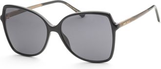 Jimmy Choo London Womens FEDES-0807-IR 59mm Black Sunglasses