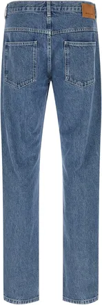 Isabel Marant Mens Blue Cotton Straight-Leg Jeans Clothing