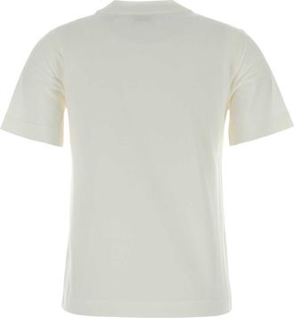 Burberry Chalk Exterior: Cotton T-Shirt T-shirts And Polos