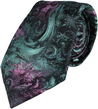 Trafalgar Store Big and Tall Arcane Storm Silk Novelty Neck Tie in Multiple at Nordstrom