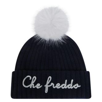 MC2 Saint Barth Wengen Beanie - Dames - Accessoires - Blauw - Maat: ONE Size Wol