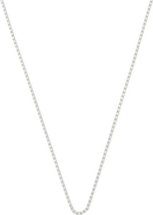 AllSaints Leor Slim Chain Necklace in Warm Silver at Nordstrom