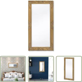 vidaXL Specchio barocco - Specchio da Parete Stile Barocco 100x50 cm Oro