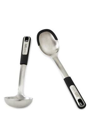 Berghoff 2-Piece Ladle & Serving Spoon Set in Silver at Nordstrom Rack