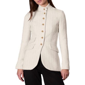 Rag & Bone Slade Metallic Tweed Blazer in Ivory at Nordstrom Rack, Size 6