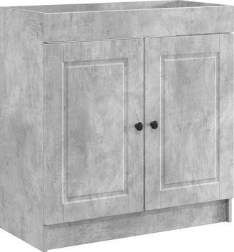 vidaXL Cabinet Debajo Del Fregadero Gris Hormig&oacute;n 78,5 X 37,5 X 81 Cm Vidaxl