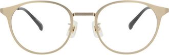 Dunhill 48mm Round Optical Glasses in Gold Transparent at Nordstrom Rack