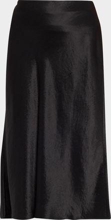 Vince Satin Slip Midi Skirt