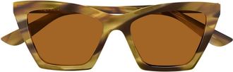 Alexander McQueen Alexander McQueen, Sunglasses, female, Brown, Size: 54 MM Spike Sunglasses