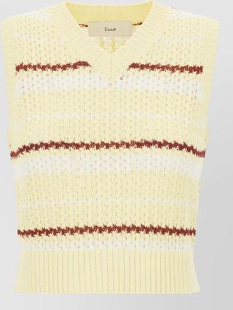 Dunst embroidered sleeveless sweater