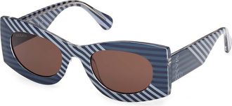 Max & Co. MO0131 92E Womens Sunglasses Blue Size 52