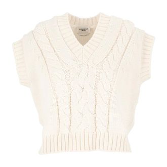 Max Mara Chaleco Wkdpascia - Knitwear - Mujer - Blanco - XS