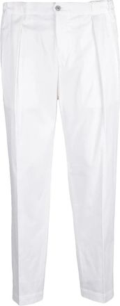 BRIGLIA 1949 Cotton And Polyamide Trousers - White