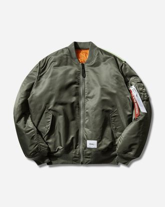 Wtaps Men s Alpha Industries MA-1 Core Spec Jacket Olive Drab