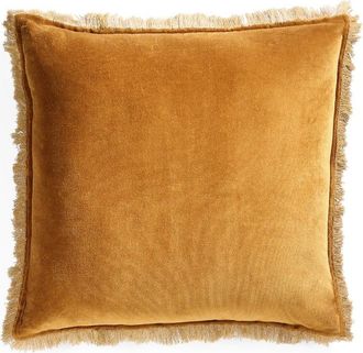 Febronie Coj&iacute;n algod&oacute;n marr&oacute;n tabaco 50x50