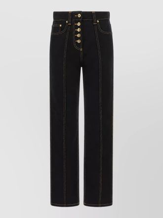 Versace high-rise straight-leg denim jeans