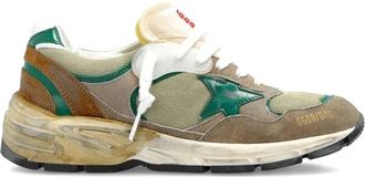 Golden Goose Running Dad New Nylon And Leather Upper Suede Toe And S