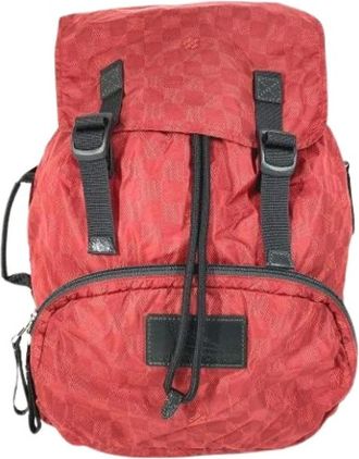 Louis Vuitton Pre-owned Vintage Nylon Rugzak - unisex - Vintage Rugzakken - Rood - ONE Size - Nylon - Vintage