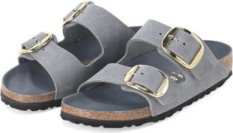 Birkenstock Arizona Big Buckle - Dames - Sandalen - Grijs - 36 EU - Leer - Schoenen