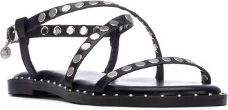 Xti Womens Pu Strap Sandal In Black